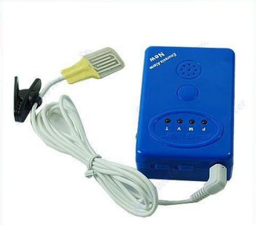 Sunvier @Blue Adult Baby Bedwetting Enuresis Urine Bed Wetting Alarm +Sensor With Clamp + A keychain