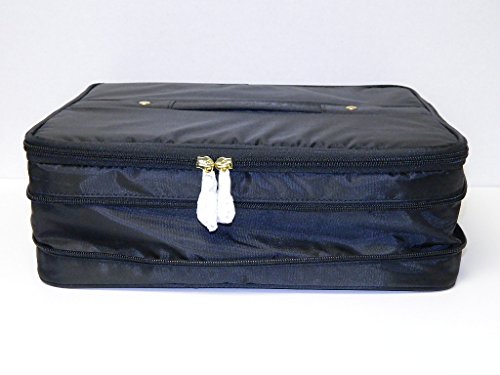 Joy mangano jewel kit duo 2-tier jewelry box black 13-1…