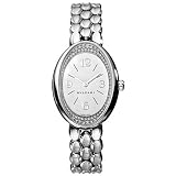 Bvlgari OV32GL-RN Ovale White Dial Leather Ladies Watch by Bvlgari