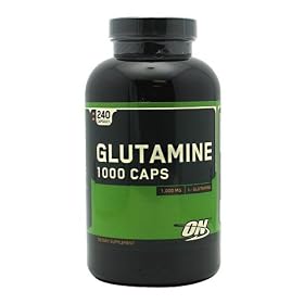 Optimum Nutrition Glutamine 1000 Caps, 1000 Mg, Capsules, 240-Count Bottle