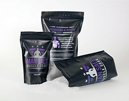 ManSalt Muscle Soak - Best Bath Salts - Epsom Salt Bulk (Hero, 1lb)