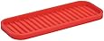 InterDesign Lineo Kitchen and Bath Silicone Sink and Vanity Tray, Red
