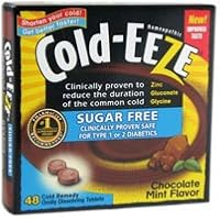 Cold-Eeze Sugar Free Chocolate Mint Tablets with Zinc Gluconate Glycine - 48 ea