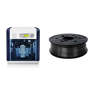 XYZprinting da Vinci 1.0 AiO All-in-One 3D Printer (Scan/Edit/Print) and RFPLAXUS07A PLA Filament, 600 g, Black bundle