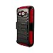 Cover-U® Samsung Galaxy Avant G386 Extreme Rugged Dual Layer Kickstand Combo Case with Belt clip Holster Red/Black Included [Premium Screen Guard + Cover U (TM) Stylus Pen + Anti-Dust Plug]