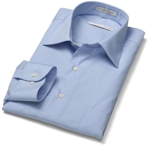 Geoffrey Beene Men's Long Sleeve Wrinkle Free Full Cut Broadcloth Solid Shirt