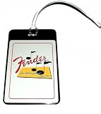 vintage Fender Electric Guitars Luggage or Book Bag Tag