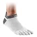 Injinji Footwear Performance Lightweight No Show, Color:White/Grey, M