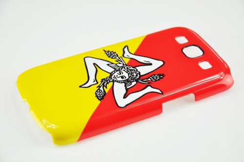 3D Samsung Galaxy S3 Sizilien Sicilia Italien Italy Fahne Flag Flagge Cover Case Hülle