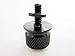 Black Billet Aluminum Knurled Seat Bolt for Harley Sportster Dyna Touring