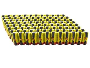 96pcs Tenergy SubC 2200mAh NiCd Rechargeable Batteries (w/tabs)