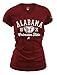 MJ Soffe NCAA Alabama Crimson Tide Women's Fitted Collegiate Basic Logo V-Neck Tee, Medium