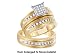 Beautiful Yellow Gold 3pc. Genuine 1/3 Ctw. Diamond Set For Him and Her " Special "