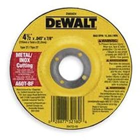Click here to buy DeWalt DW8424 4-1 2 x.045 x 7 8 Thin Cutting Wheel DCW by DeWalt.