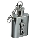Review Sterling & Classic SC617 / Footballer 1oz Keyring Stainless Steel Hip Flask