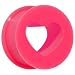 0 Gauge Pink Heart Silicone Flexible Tunnel