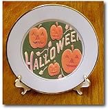 Vintage Halloween Jack o Lanterns - 8 Inch Porcelain Plate