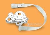 Cunill Sterling Silver Turtle Pacifier Clip