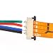 LED Strip Light Connector 4 Conductor 12 mm Ribbon to Cable