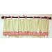 My Baby Sam Paisley Splash Curtain Valance, Pink