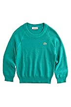 Girl's Crewneck Sweater with Knit Detail