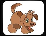 Decorated Mouse Pad with cute, brown, pet, adorable, animal, dog, canine