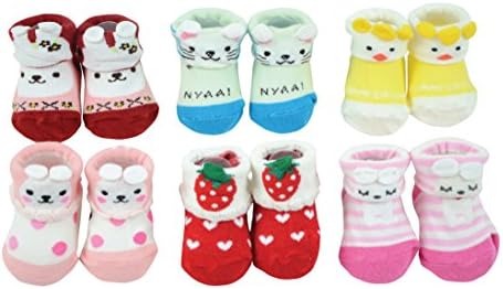 Toddler & Baby Anti-Skid Slip-free Socks - 3D Animals - Girls