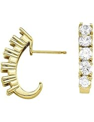 Pair of 18K Yellow Gold Diamond Earrings - 1.55 Ct. -- LIFETIME WARRANTY