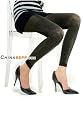 Black Glitter Footless Tights -Small