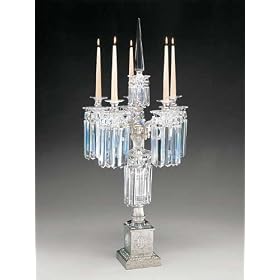 Schonbek 71084-65 Ancient Bronze Dorchester Crystal Five Light Up Lighting Candelabra from the Dorch
