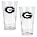 Georgia Bulldogs NCAA 2pc Pint Ale Glass Set by Great American Products