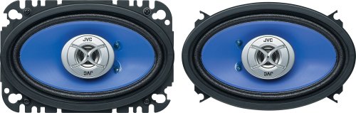 JVC CS-V4624 In-Vehicle 4 x 6-Inch 2-Way Coaxial Speaker (Single, Blue)