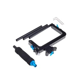 Fotga DP500 Cage Bracket Support for 15mm Rod Rail DSLR Rig Follow Focus