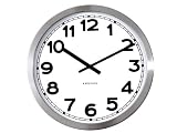 Karlsson KA850520 Wanduhr Numbers Stahl poliert
