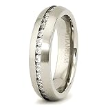 5mm Titanium CZ Eternity Band (Sizes 6-8)