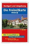 Produkt-Bild: Die Allianz Freizeitkarte Stuttgart und Umgebung 1:100 000: 66 Tipps und Fahrradtouren. Die sch&ouml;nsten Ausfl&uuml;ge f&uuml;r Freizeit und Familie