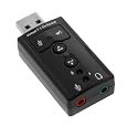 GTMax USB 2.0 to 3.5mm Microphone / Speaker Audio Sound Card Adapter Dongle