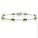 STUDIO 925: *BRADFORD OLIVINE CZ BRACELET*
