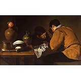 Two Men at a Table, by Diego Velazquez (Print On Demand)