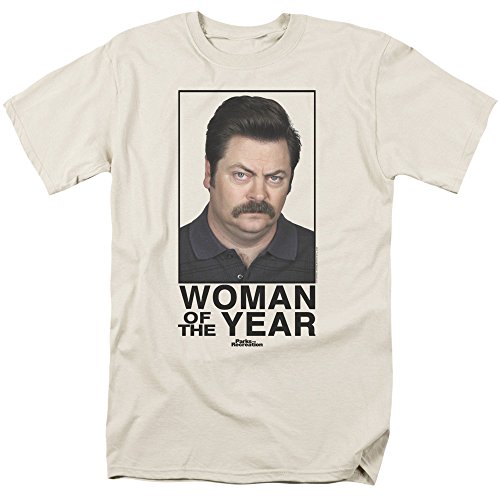 Parks & Recreation Ron Swanson Woman Of The Year NBC TV Show T-Shirt Tee
