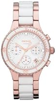 Big Sale DKNY Ceramic White Dial Women's Watch #NY8504
