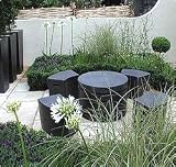 lottie terrazzo round table - 66cm dia x 60cm H - suitable for the garden or inside the house