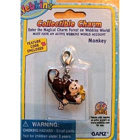 Webkinz Monkey Charm
