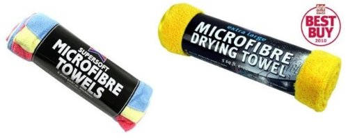 Kent Microfibre Cleaning Cloths 6 Pack for cars/bikes/caravans 