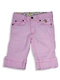 Cool Island - Girls 5 Pocket Twill Capris, Pink