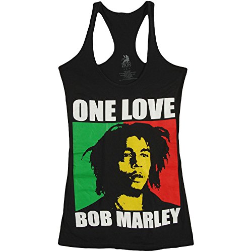 Bob Marley Women's One Love Womens Tank Large Black
