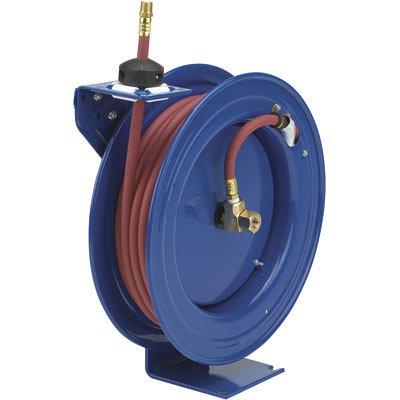 Coxreels Air Hose Reel With Hose - 3/8in. x 50ft. Hose, Max. 300 PSI