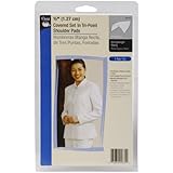 1/2" Covered Set-In Tri-Point Shoulder Pads-White 2/Pkg