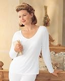 Women's Cuddl Duds Long Sleeve Lace Thermal Top
