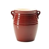 Glazed Pottery Utensil Holder - Red 